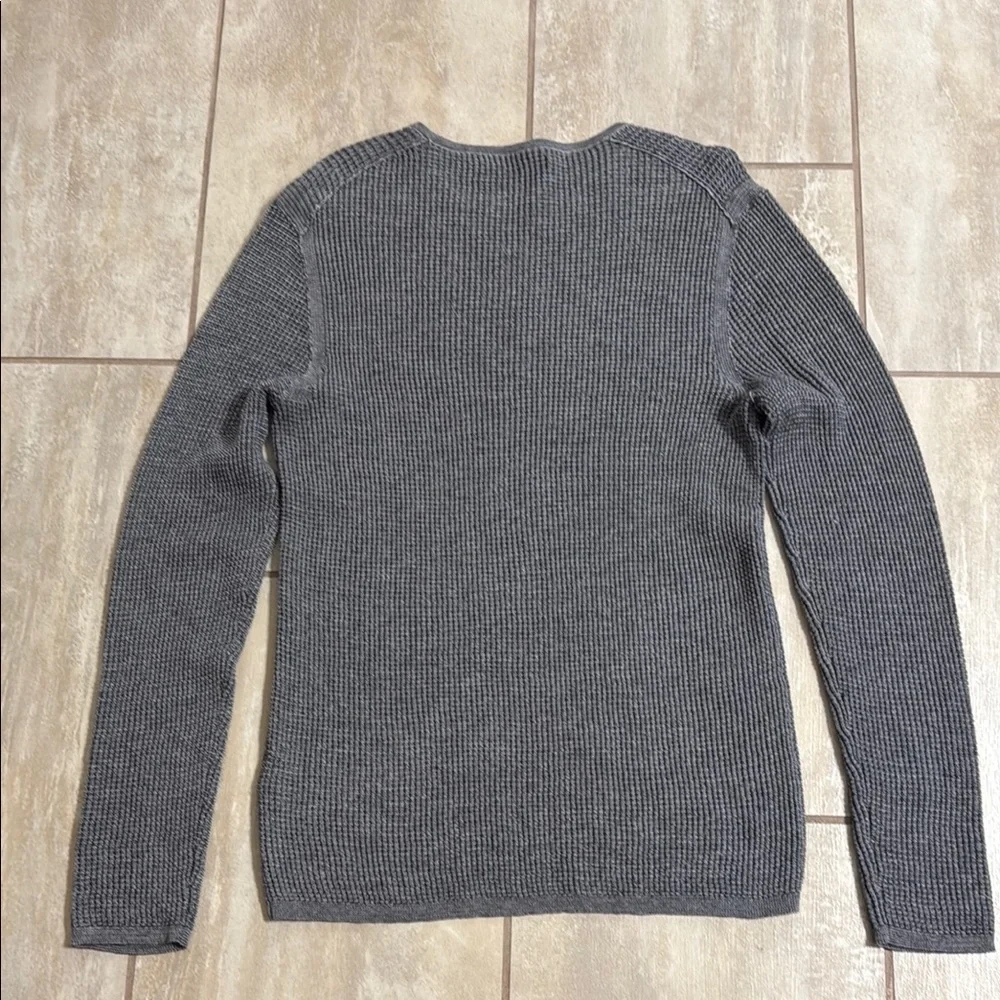 John Varvatos Gray Crewneck Sweater Classic Knit Design - Picture 4 of 4